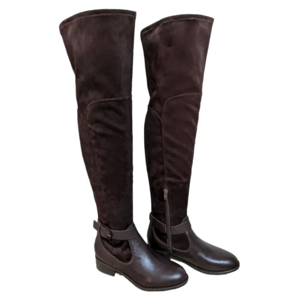 Nine West Over the Knee Brown Boots Size 5.5